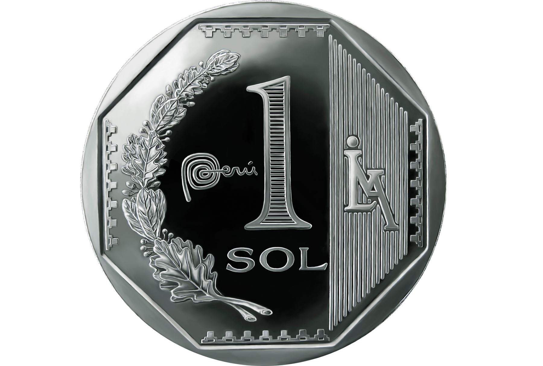 000333634W-1.jpg Moneda mordida coin bite un sol - Imagen 1