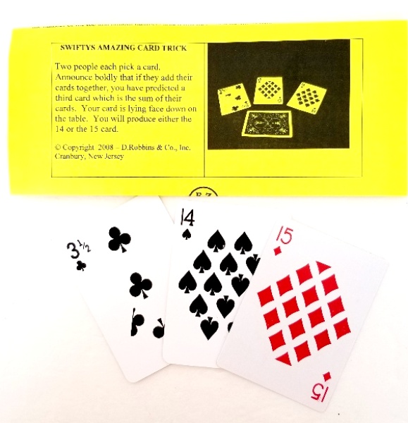 swiftys-amazing-coin-front.jpg Swiftys Amazing Card (juego de cartas gaff) - Imagen 1