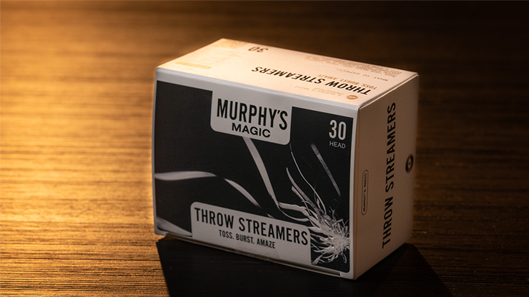 th Throw Streamers 12 pk. (Kabuki blanco / 30 Head) by Murphy's Magic - Imagen 1