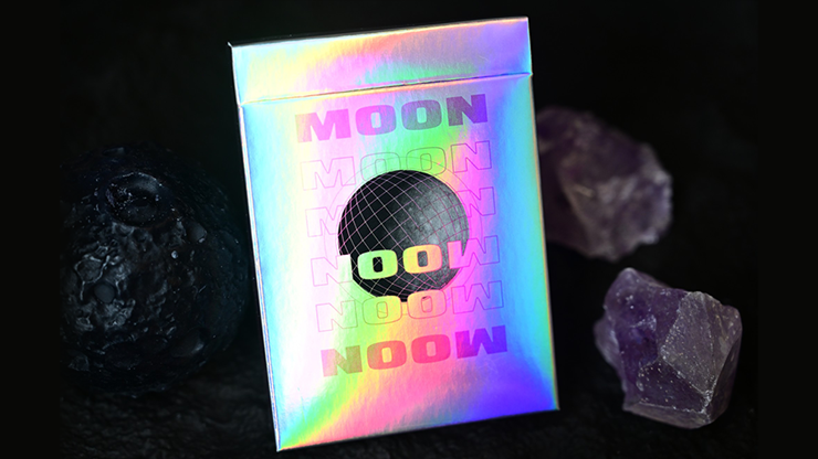 moon Baraja Moon (White Holo) Playing Cards - Imagen 1